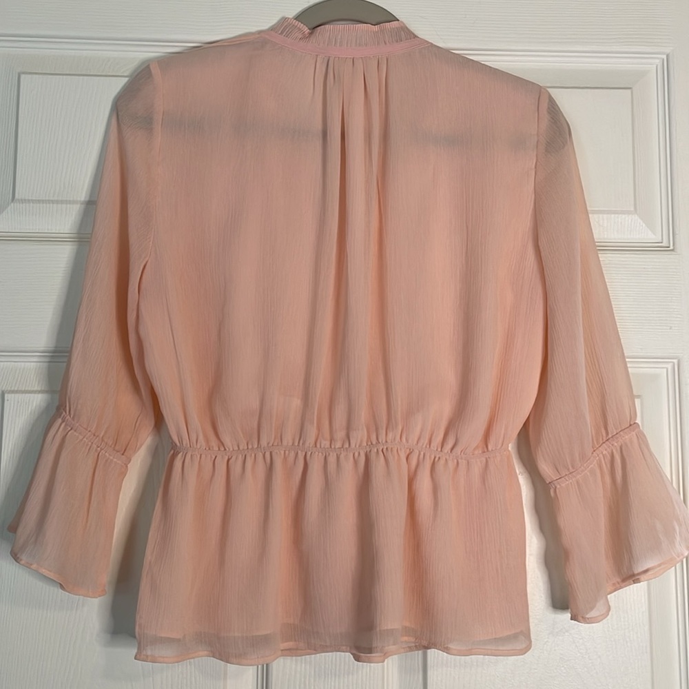 H&M Crinkled Chiffon Blouse, Size S - Picture 8 of 8